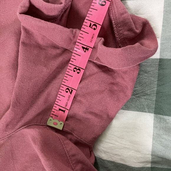 Frank by Frank & Oak Shorts Womens XL Pink Linen Blend Pull On Elastic Waist - Picture 11 of 12